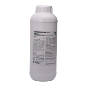 Enrofloxacina 20% Reveex 1 litro, producto veterinario Laboratorios Reveex
